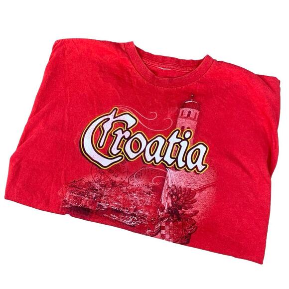 American Vintage Other - Vintage Gothic Croatia Castle Travel Y2K Baggy T-shirt